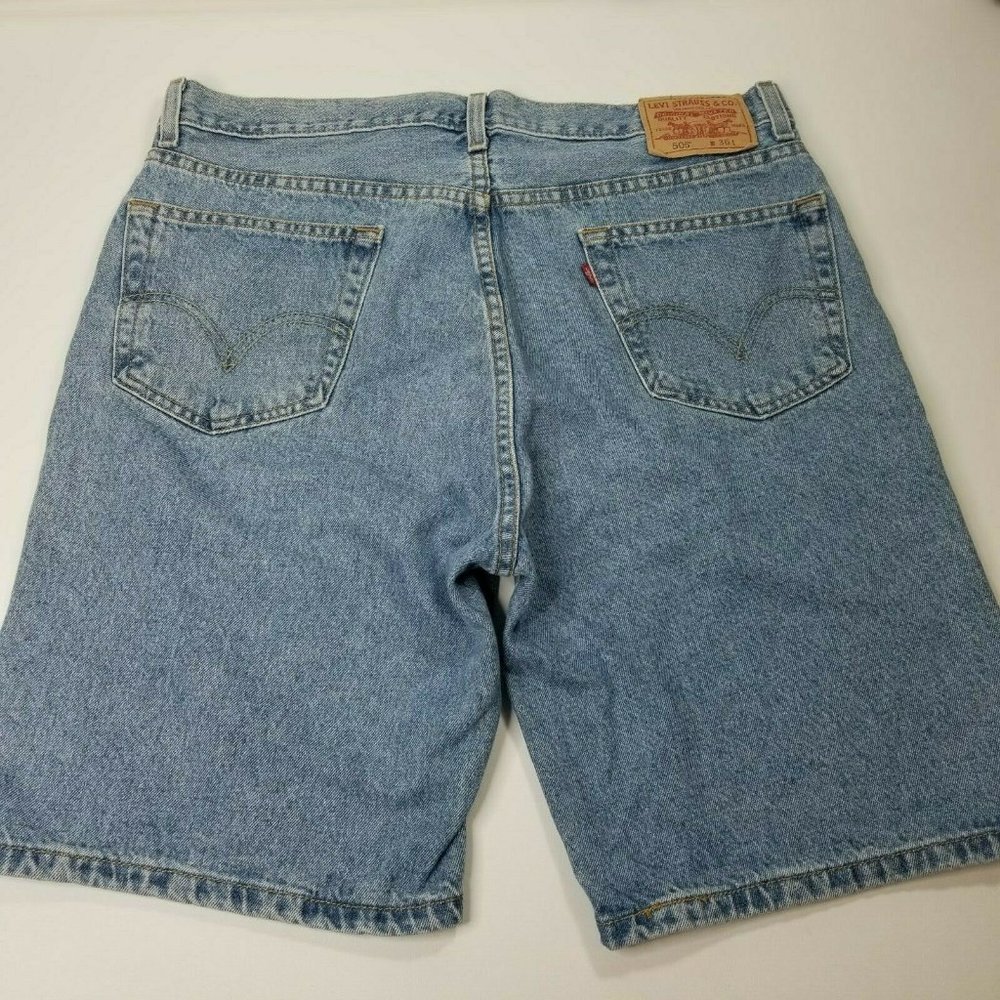 505 Reg Fit Denim Jean Shorts  N27-0529PM - Picture 3 of 7